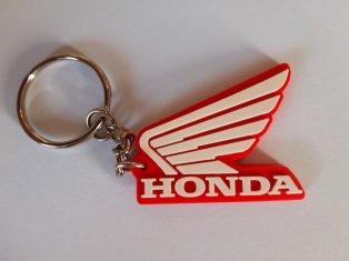 Honda Szárny kulcstartó,piros