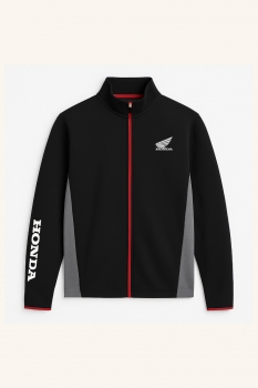 Wing Sporty Cipzáras Pulóver Fekete-Szürke