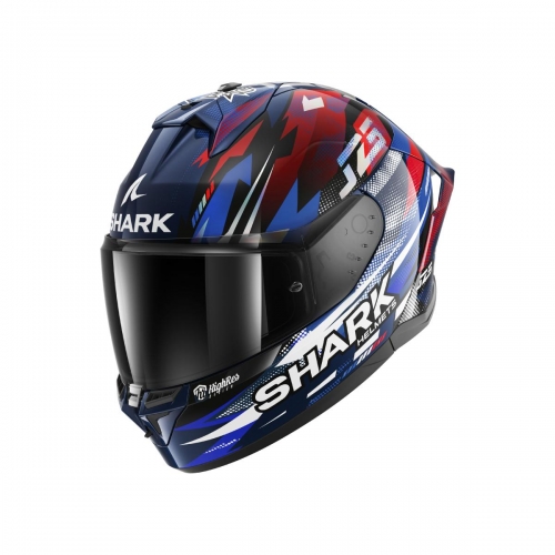 Replica Zarco GP De France Bukósisak+Plexivel Kék-Fehér-Piros HE6530EBUR