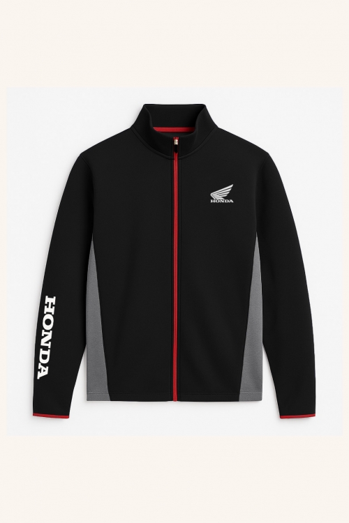 Wing Sporty Cipzáras Pulóver Fekete-Szürke 08AUD-TJA 003A
