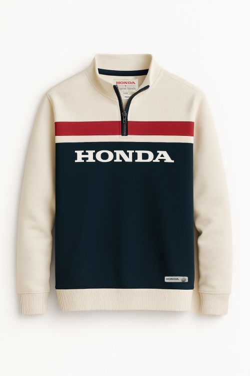 Honda Logo 1/4 Cipzáras Pulóver Trikolor 08AUD-THD-002