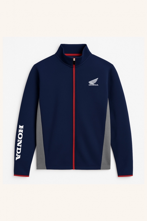 Wing Sporty Cipzáras Pulóver Kék-Szürke 08AUD-TJA-003N